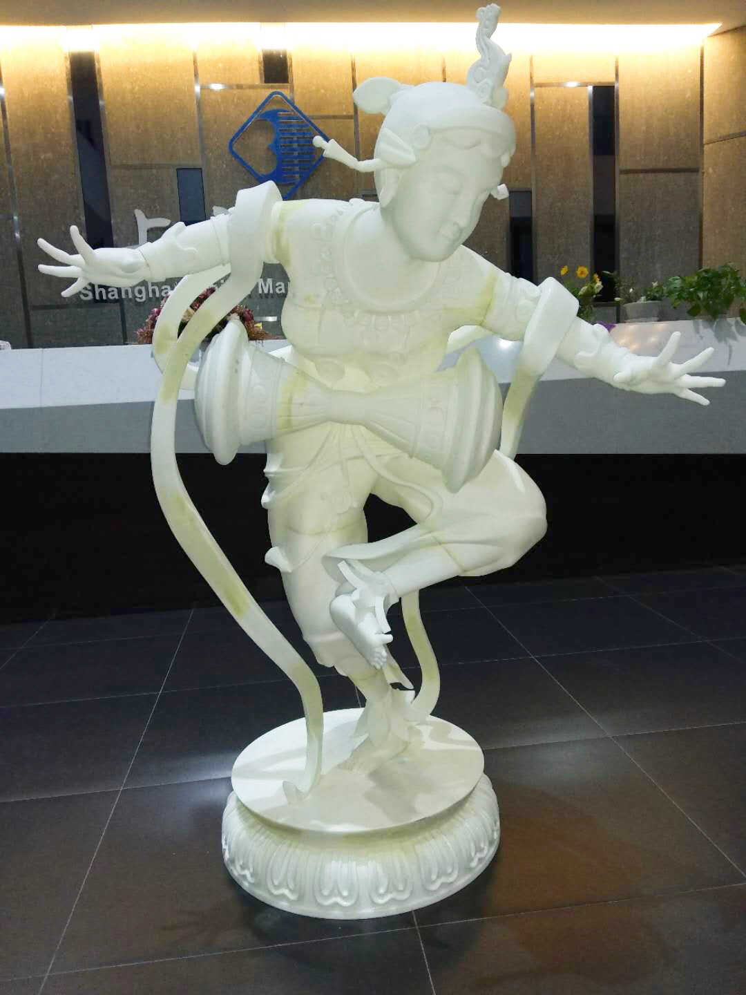 3D打印机打印大型雕塑&mdash;&mdash;敦煌壁画，白色数模